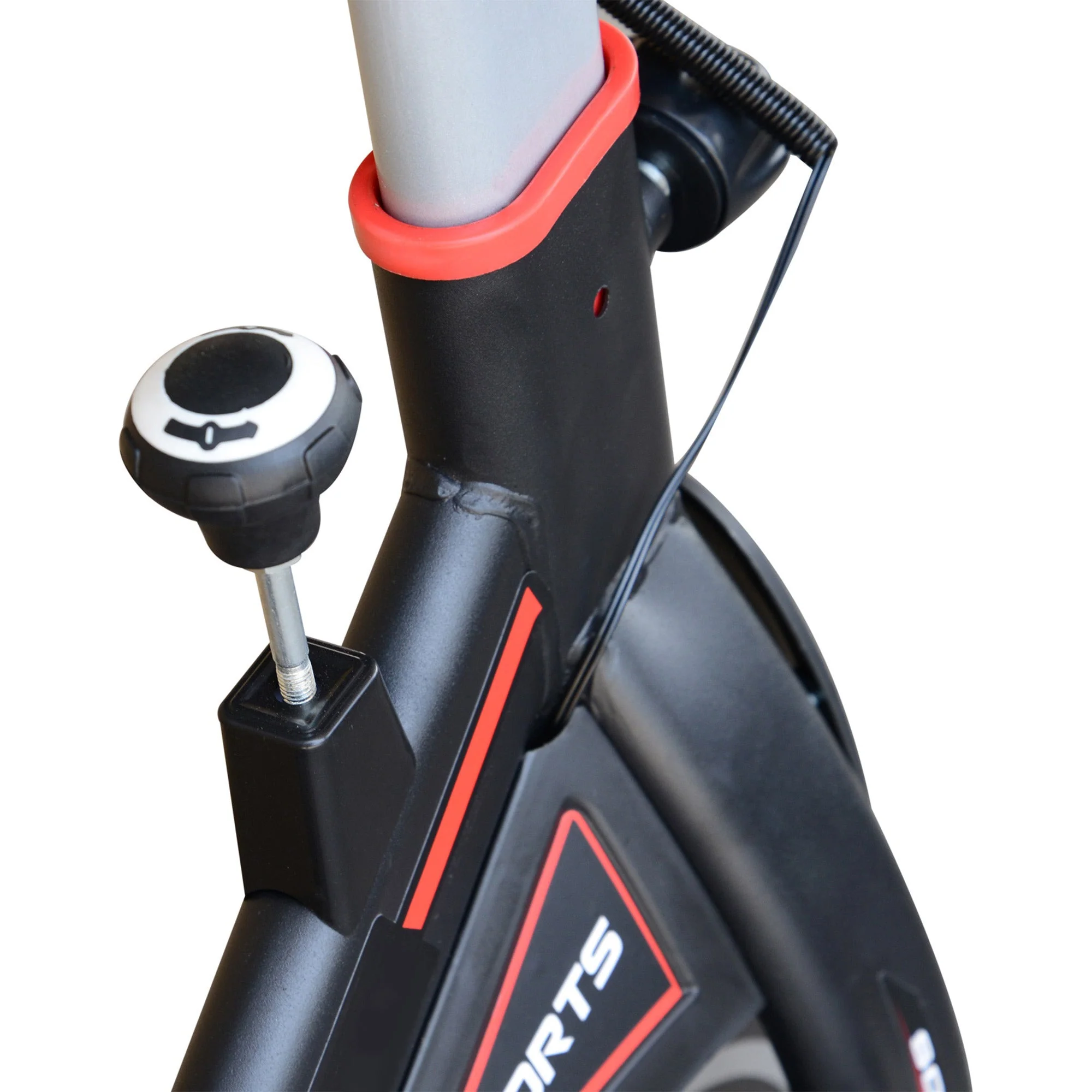 Belt-Driven Exercise Bike Home Fitness Trainer W/ Adjustable Resistance - Image 8