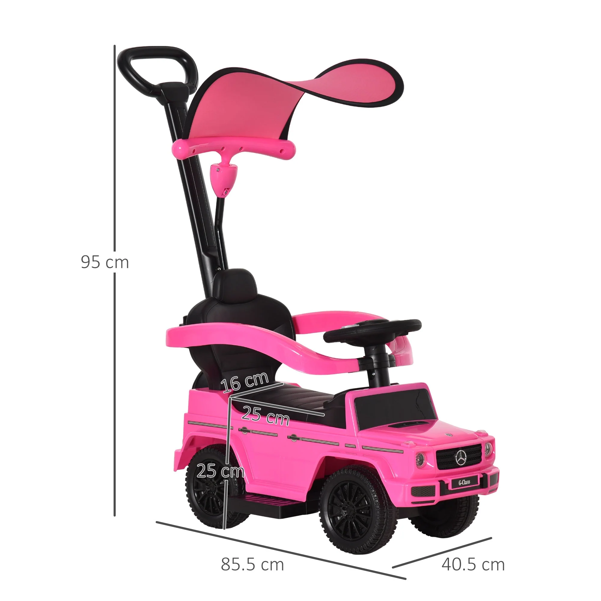 Benz G350 Ride-On Push Along Car Sliding Walker Floor Slider Stroller Toddler Vehicle - Image 3