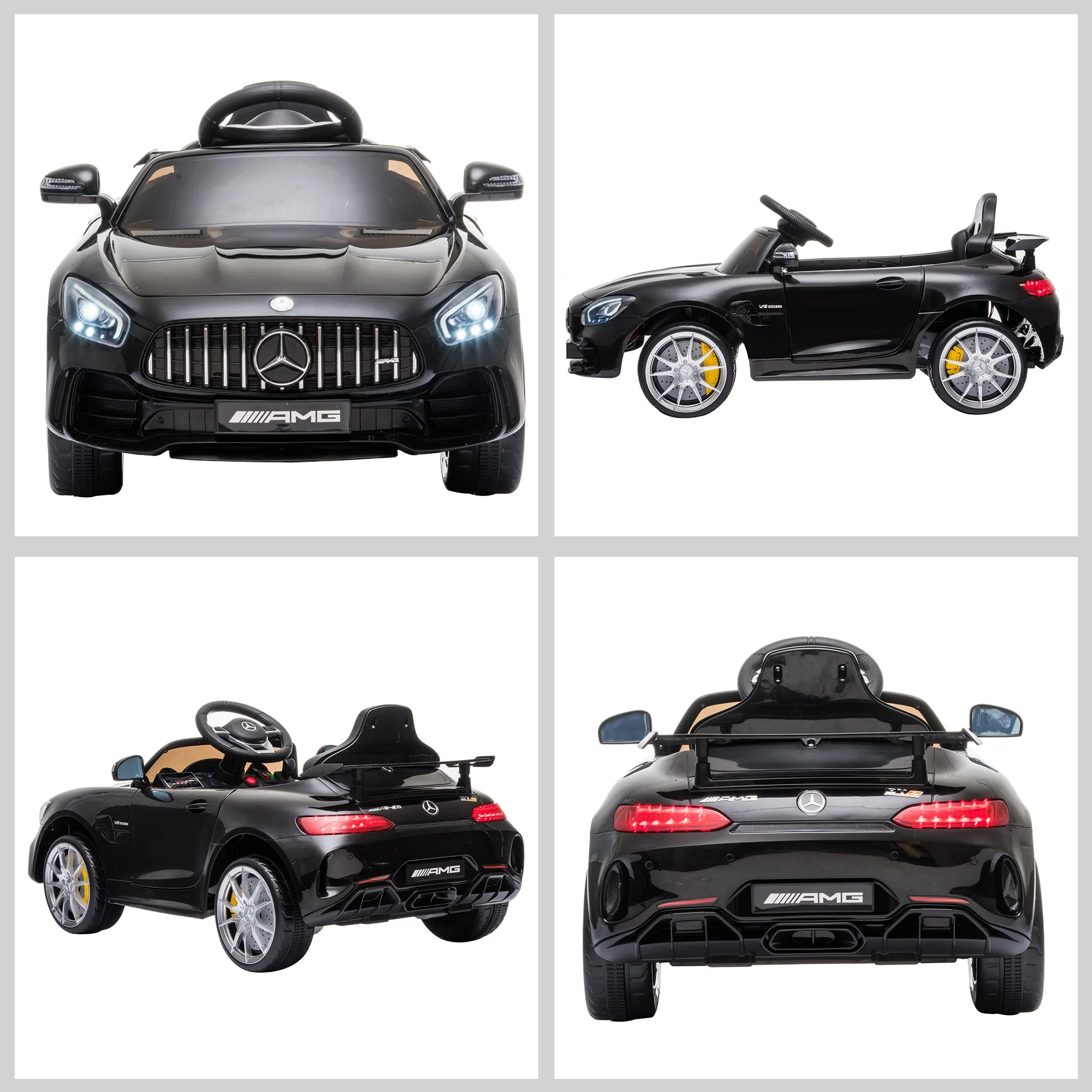 Benz GTR 12V Kids Electric Car Ride On Toy w/ Remote Control MP3 - Image 8