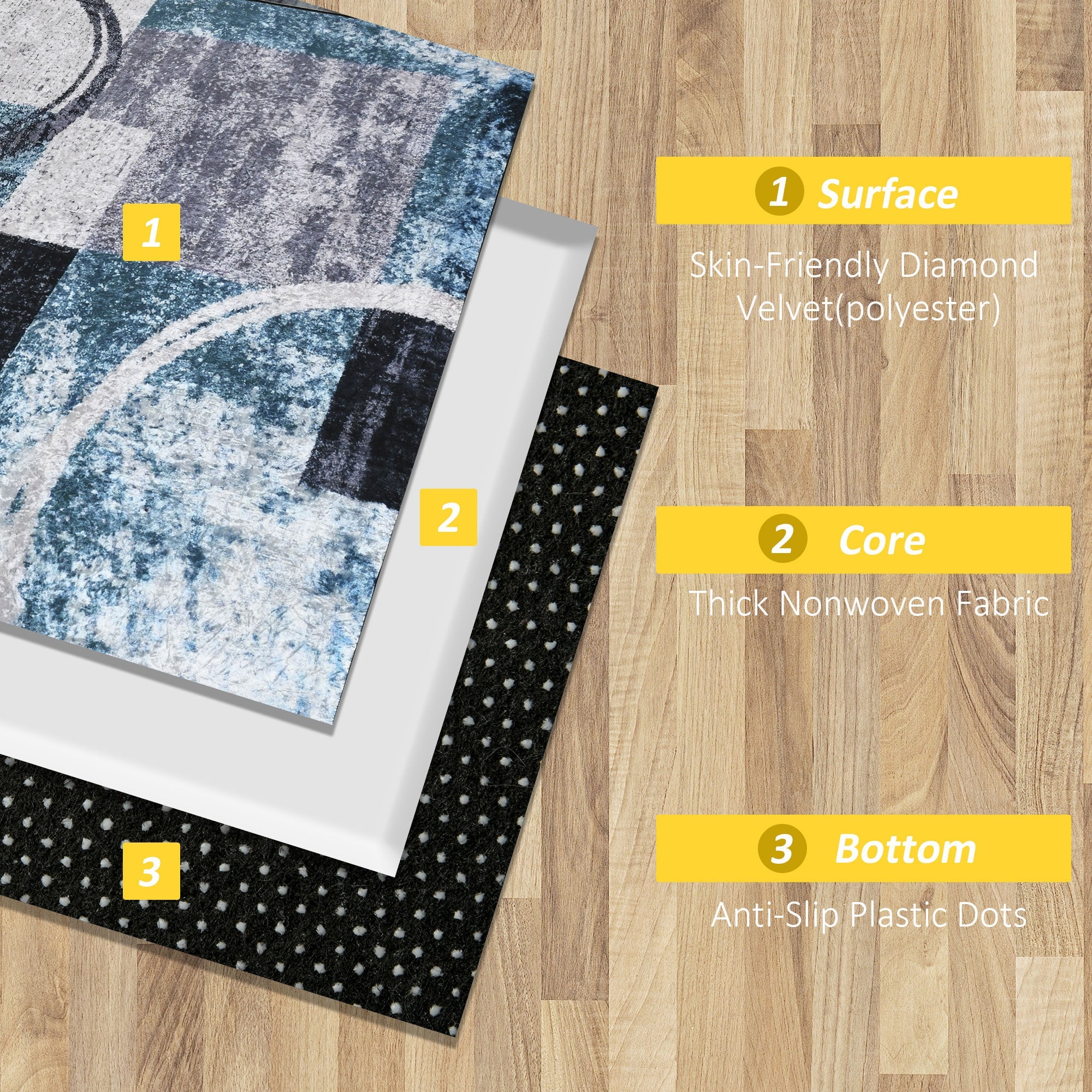 Blue Geometric Rug - Image 5