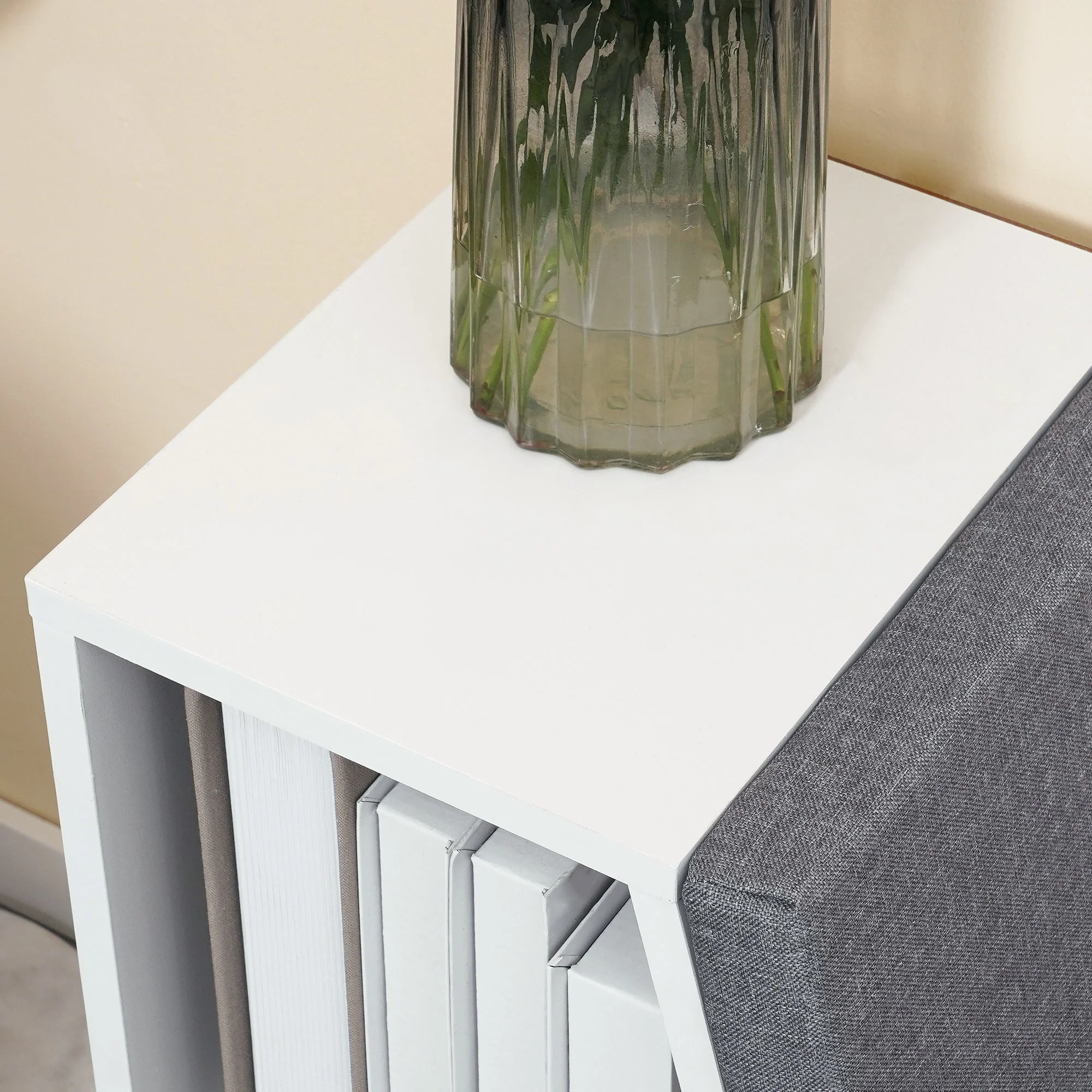 Bookcase Storage Shelf with Cushioned Reading Seat - Image 8