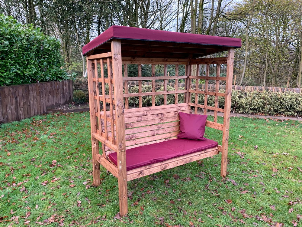 Bramham Garden Arbour by Charles Taylor - 3 Seats Grey Cushions - Image 13