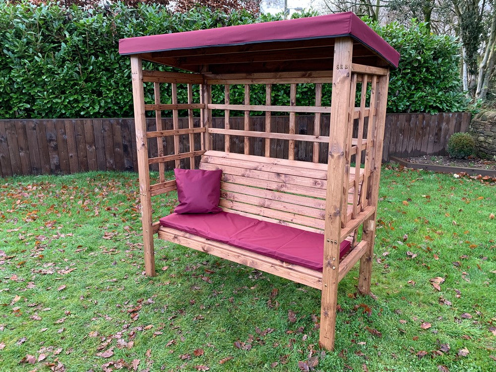 Bramham Garden Arbour by Charles Taylor - 3 Seats Grey Cushions - Image 14