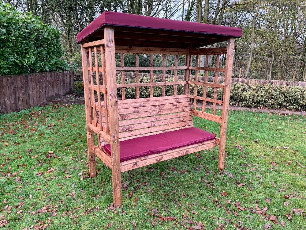 Bramham Garden Arbour by Charles Taylor - 3 Seats Grey Cushions - Image 16