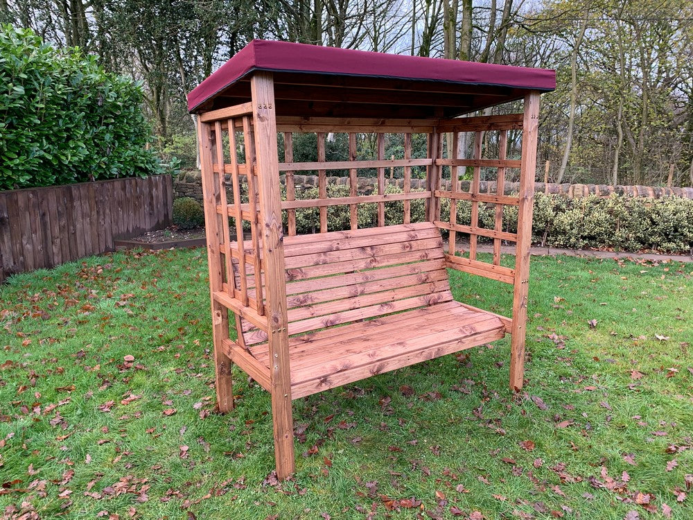 Bramham Garden Arbour by Charles Taylor - 3 Seats Grey Cushions - Image 17
