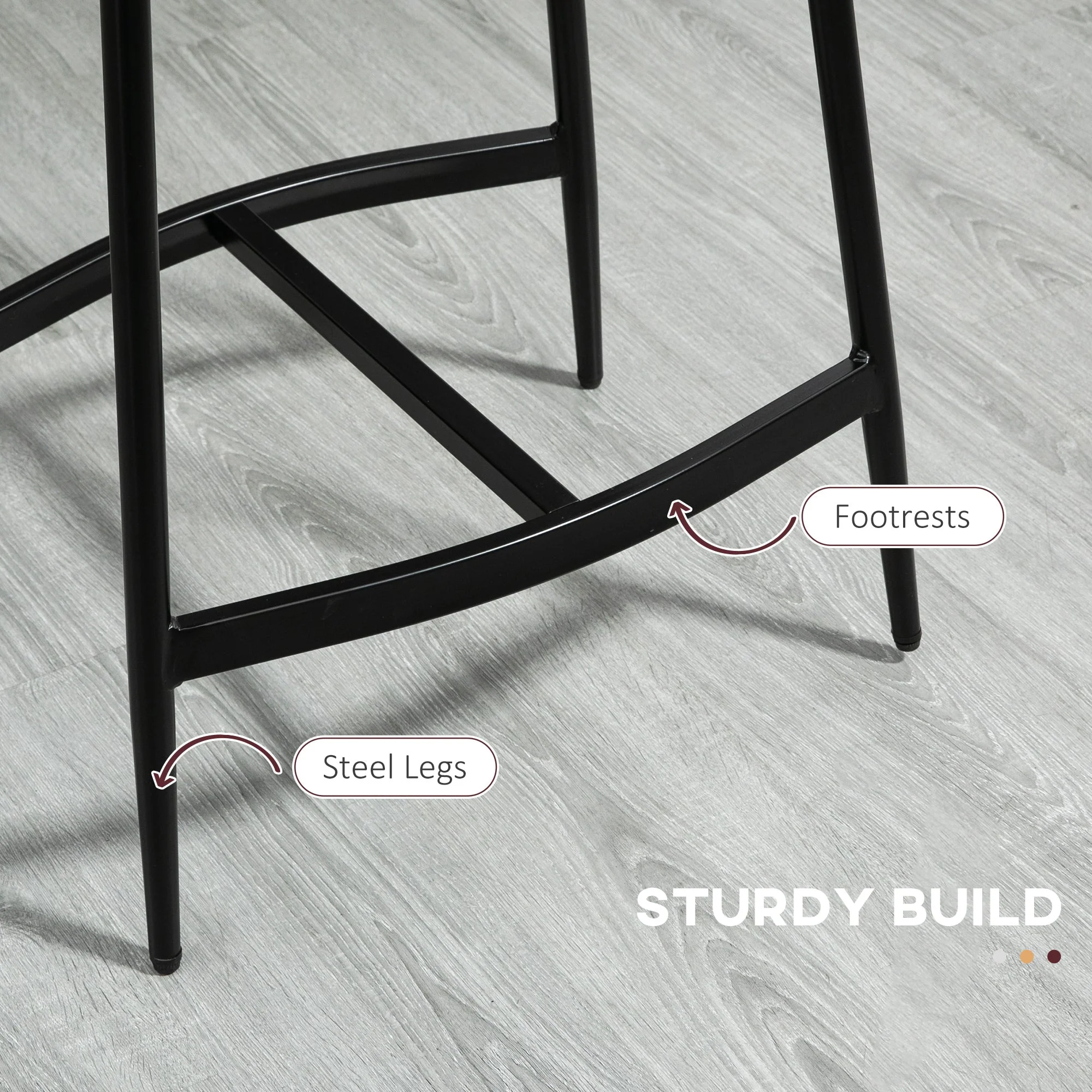 Breakfast Bar Stools Set of 2 - Image 6