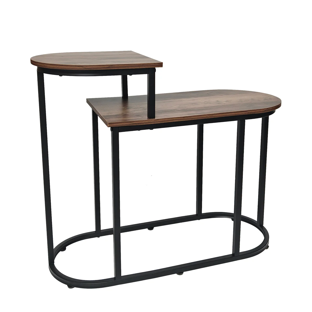 Brooklyn Side Table Dark Brown 1 Shelf - Image 2