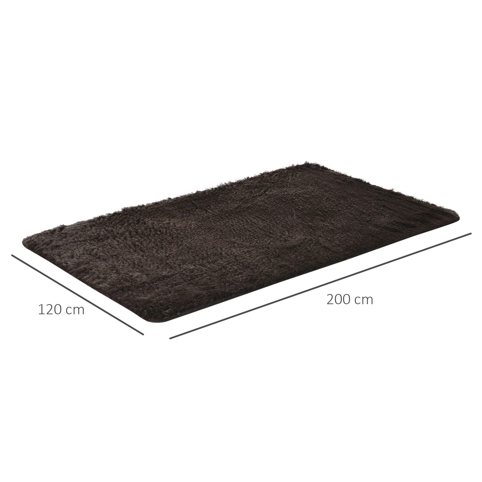 Brown Fluffy Rug - Image 3