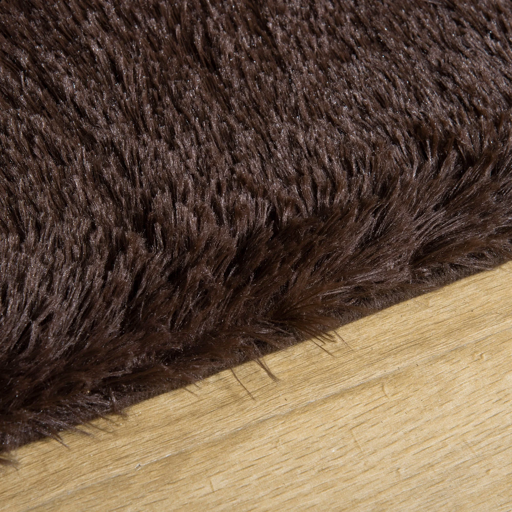 Brown Fluffy Rug - Image 9