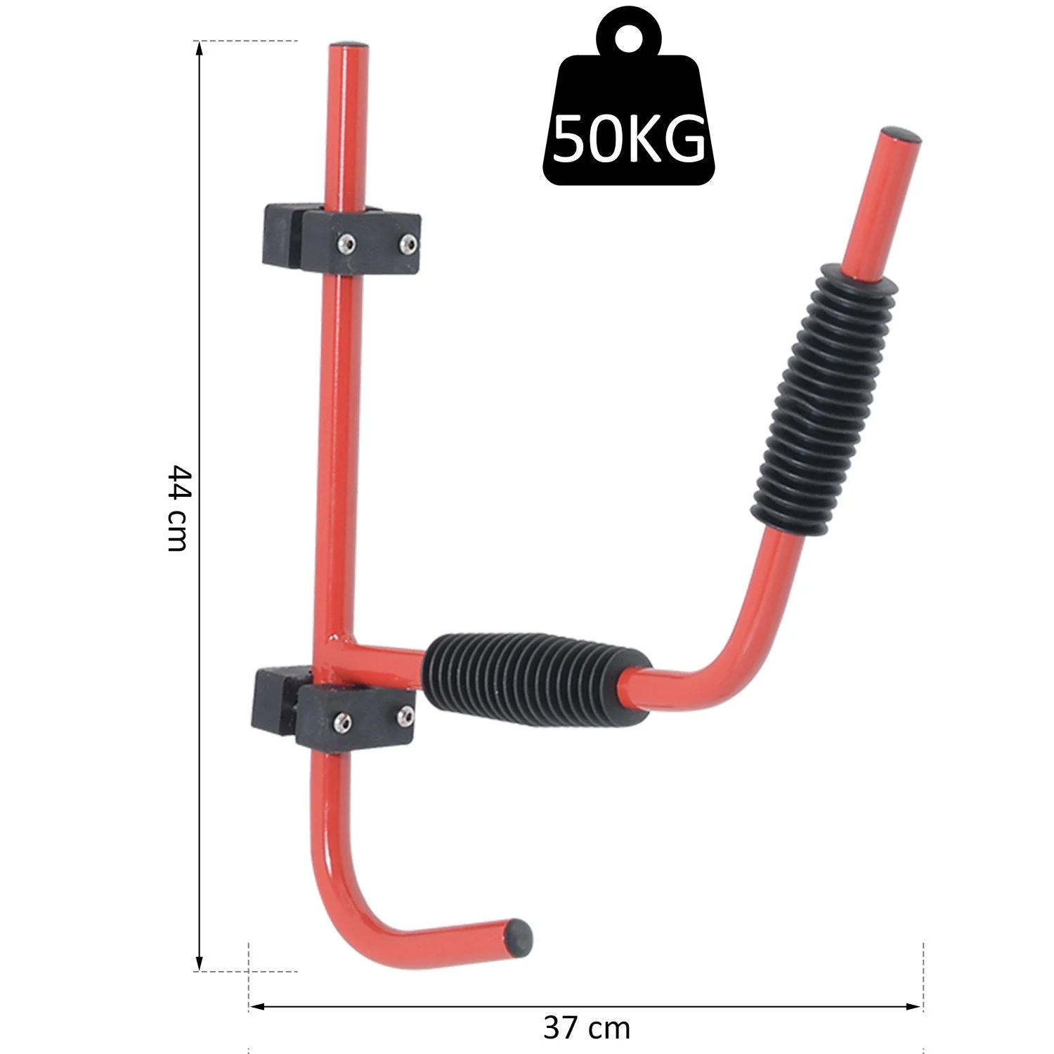 Canoe/Kayak Aluminum Wall Mount Hangers-Red - Image 3