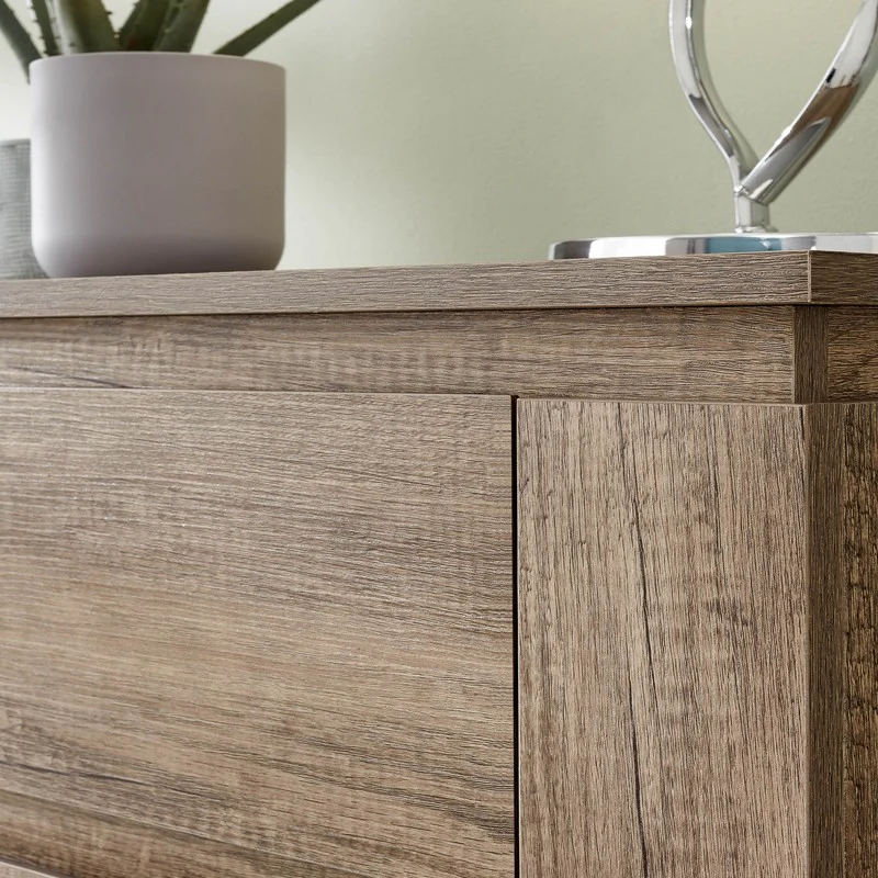 Canyon Tall Sideboard Natural 1 Door 2 Shelves 3 Drawers - Image 3