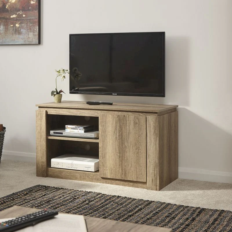 Canyon TV Unit Natural 2 Shelves 1 Door - Image 2