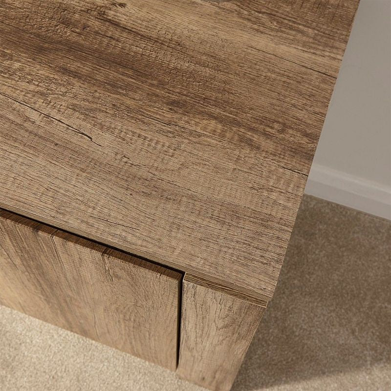 Canyon TV Unit Natural 2 Shelves 2 Doors - Image 4