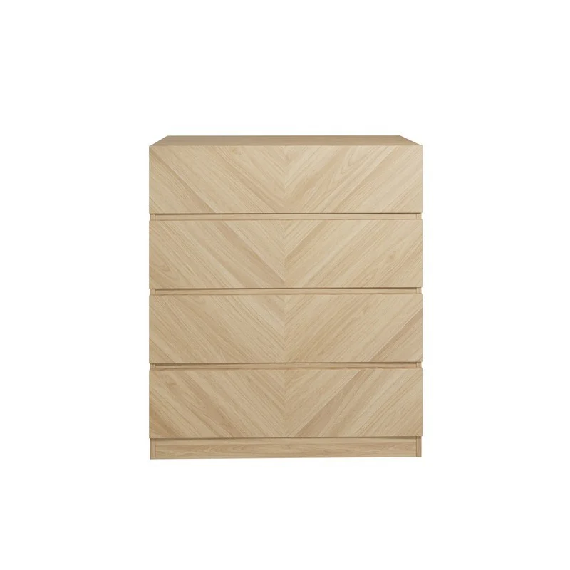 Catania Chest of Drawers Light Brown 4 Drawers - Image 2