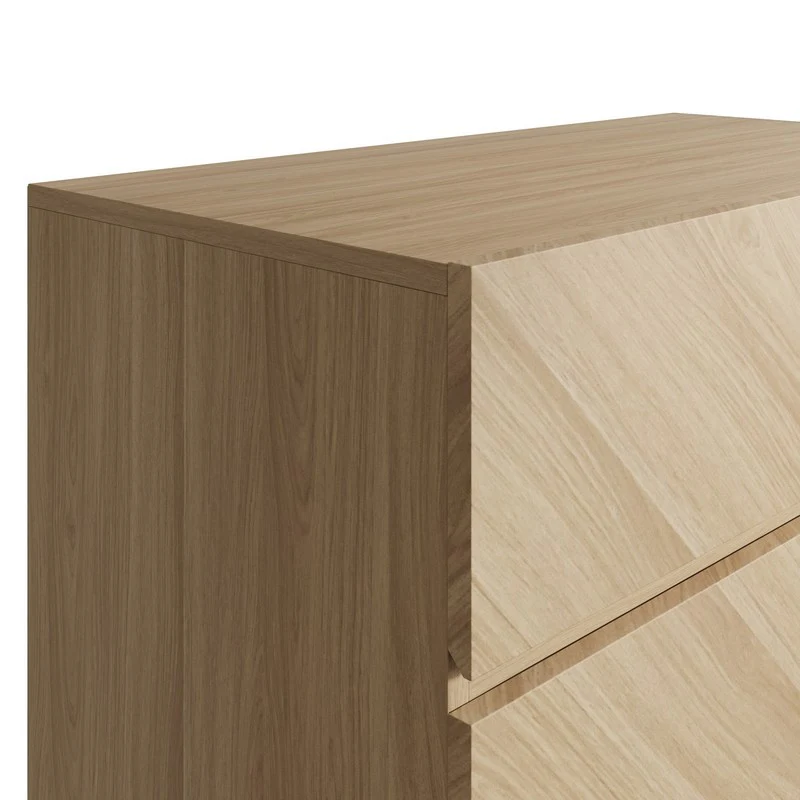 Catania Chest of Drawers Light Brown 4 Drawers - Image 5