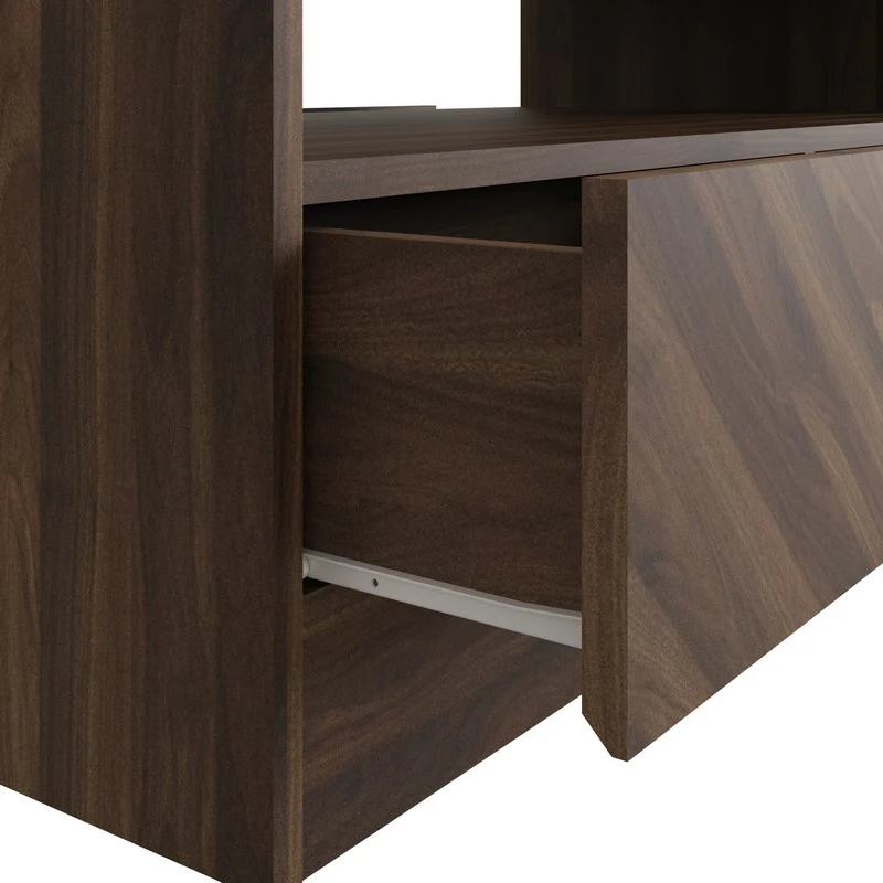 Catania Coffee Table Dark Brown 1 Shelf 4 Drawers - Image 4