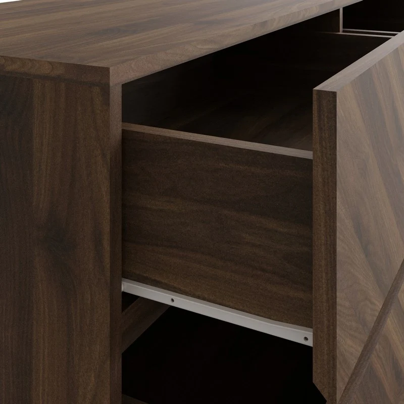 Catania Large Chest of Drawers Dark Brown 6 Drawers - Image 3
