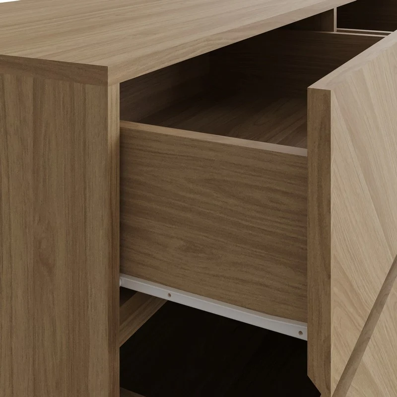 Catania Large Chest of Drawers Light Brown 6 Drawers - Image 3