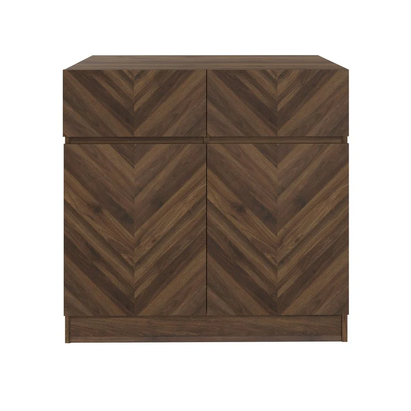 Catania Sideboard Dark Brown 2 Doors 2 Shelves 2 Drawers - Image 5