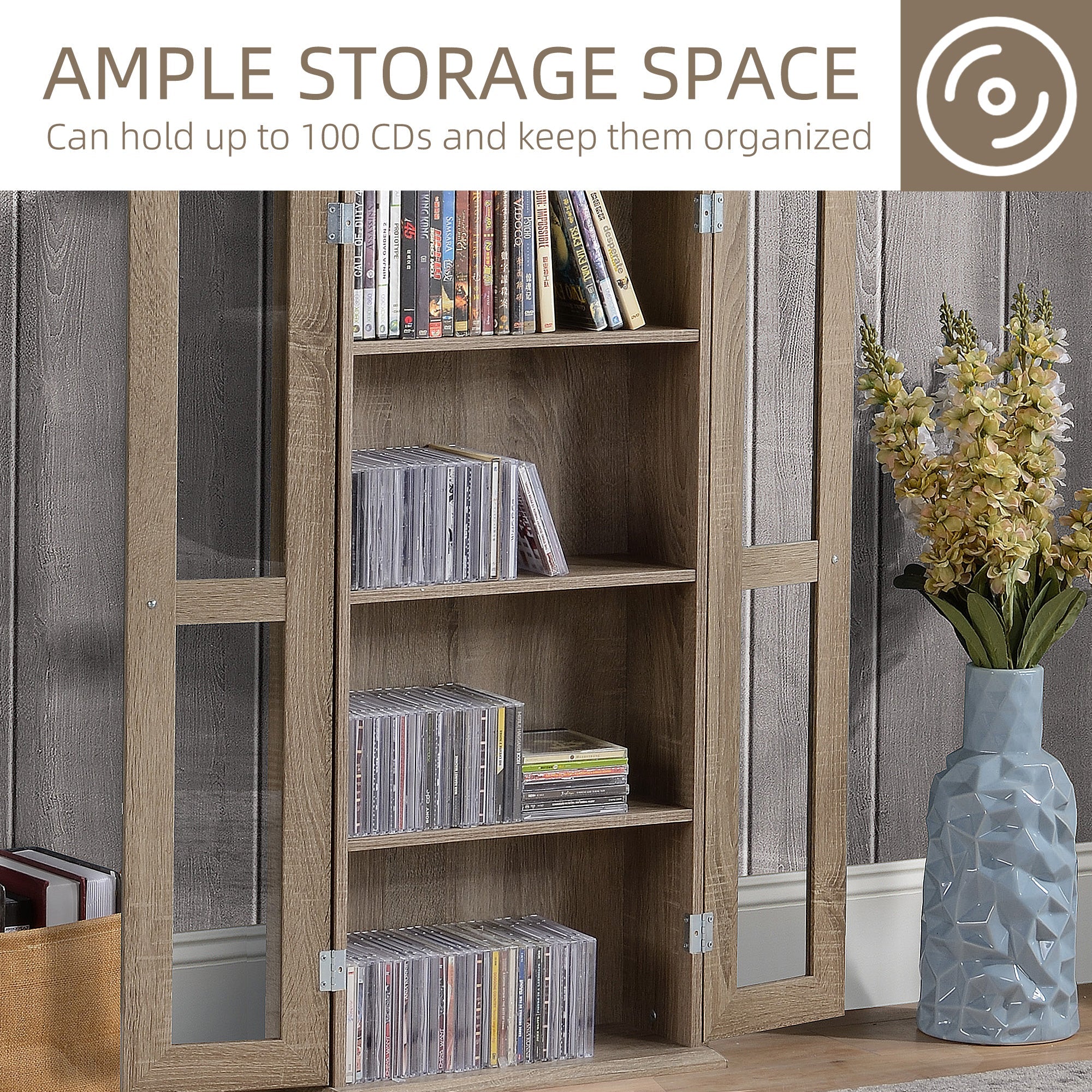 CD Cabinet - Holds up to 100 CDs - Image 5