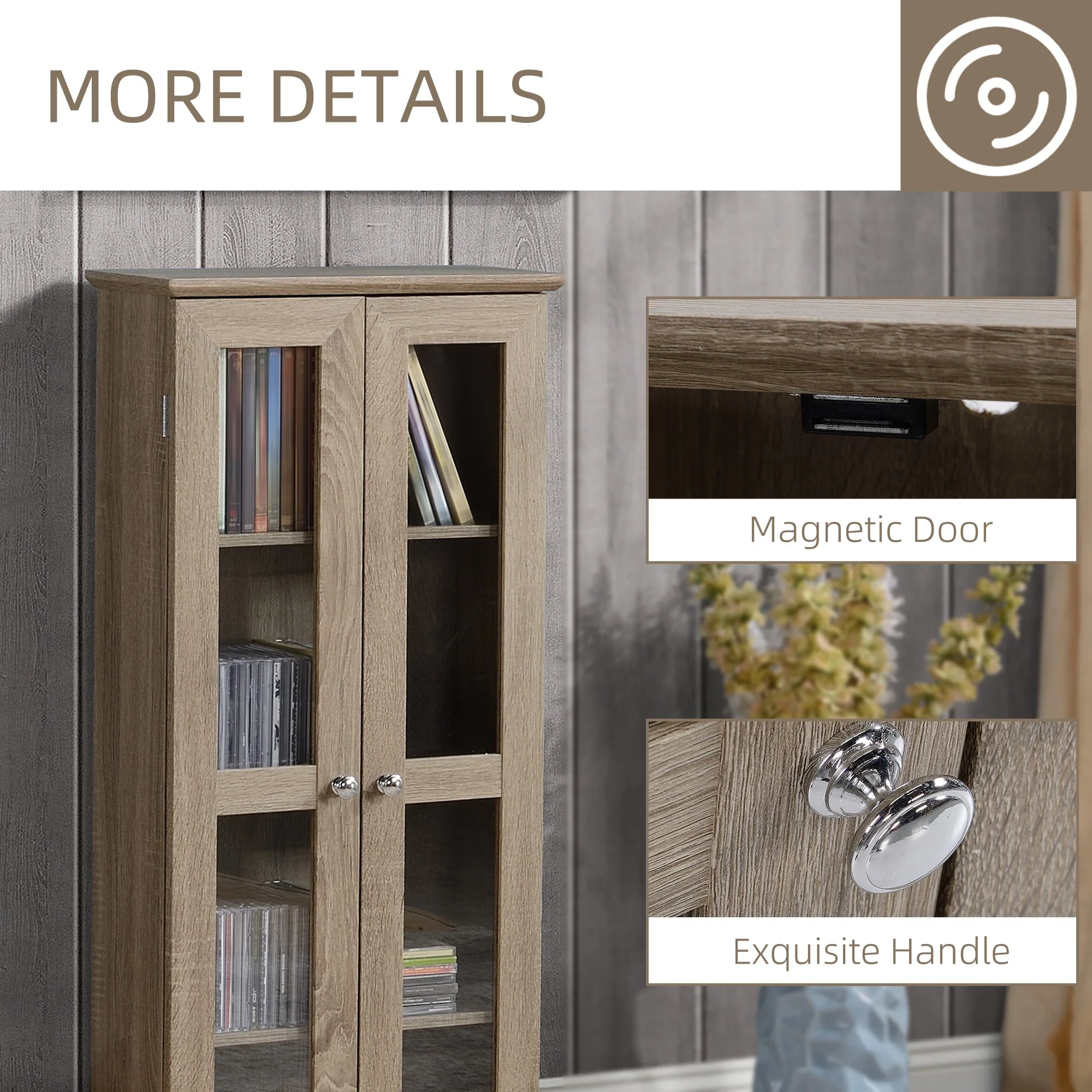 CD Cabinet - Holds up to 100 CDs - Image 7