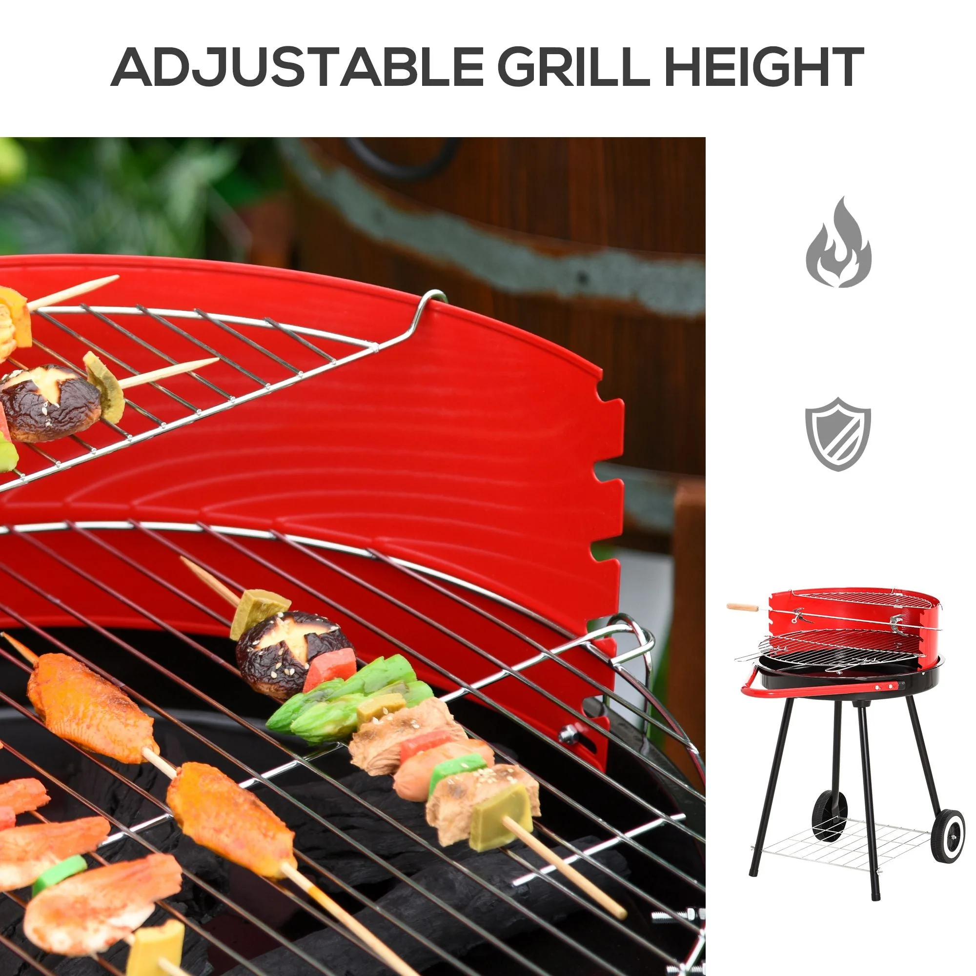 Charcoal Outdoor Barbecue Grill - Image 7