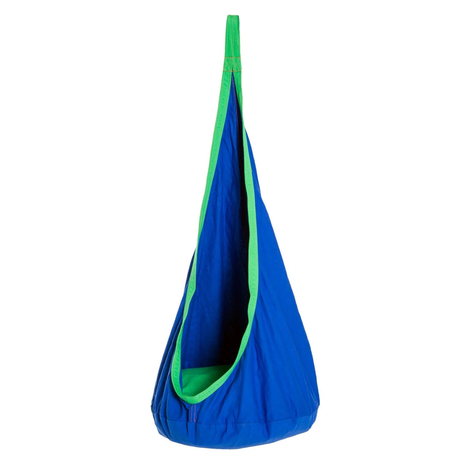 Children's Canvas Hanging Swing Chair Pod Chair Blue - Image 6