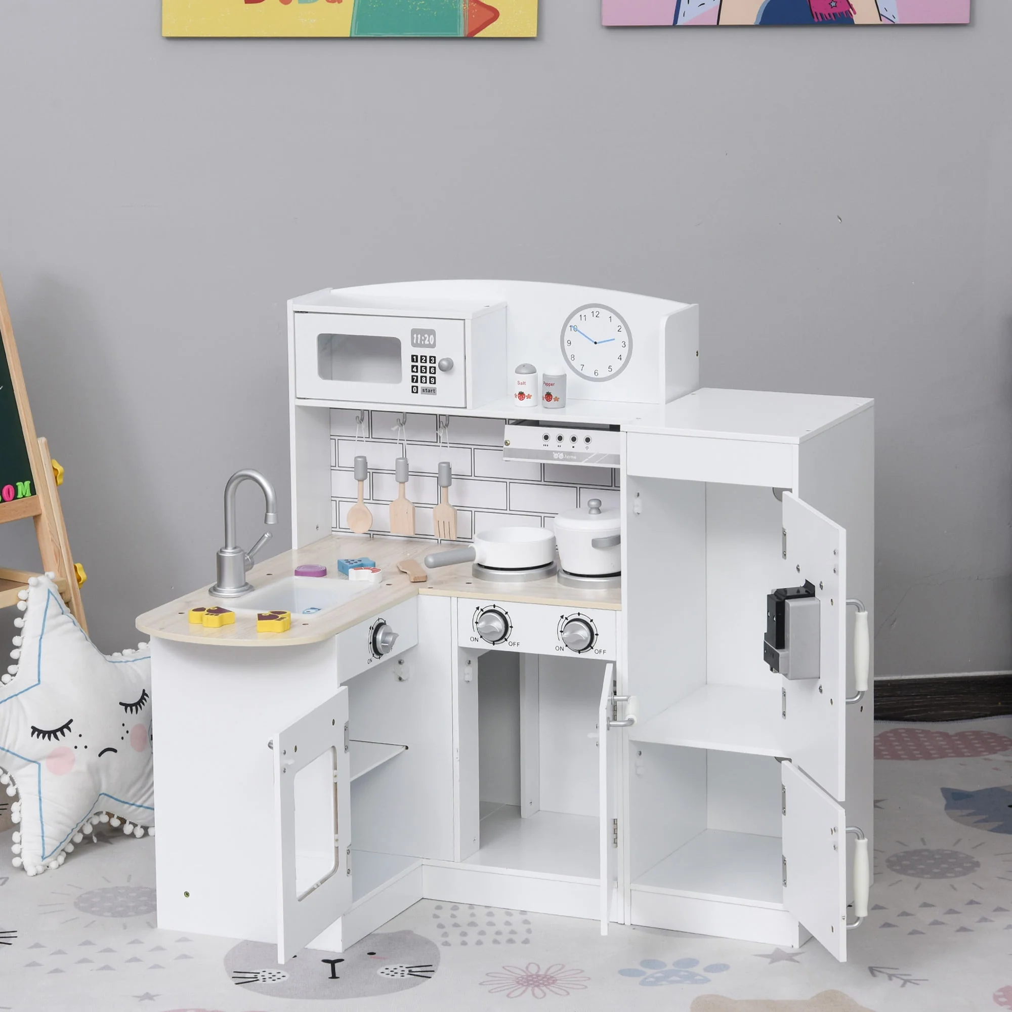 Childrens Electronic Cooking Kitchen Toy w/ Microwave - Image 7