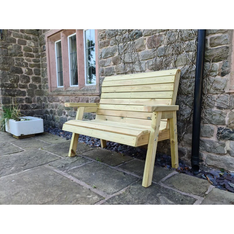 Clover Garden Bench by Croft - 2 Seats - Image 2