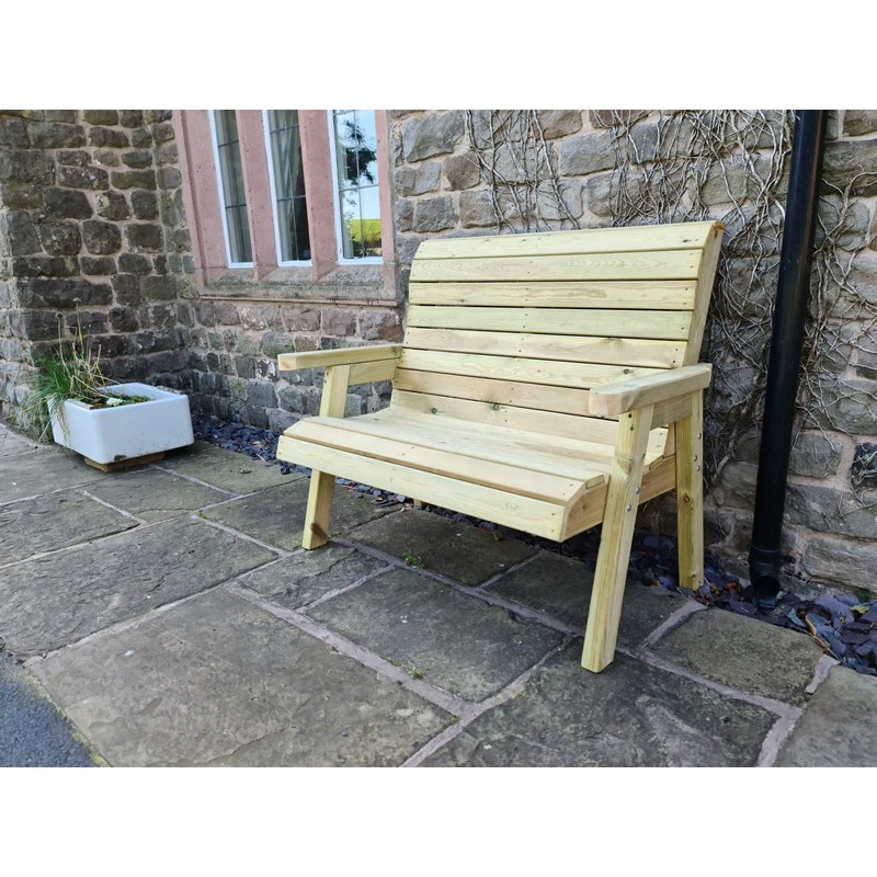 Clover Garden Bench by Croft - 2 Seats - Image 3