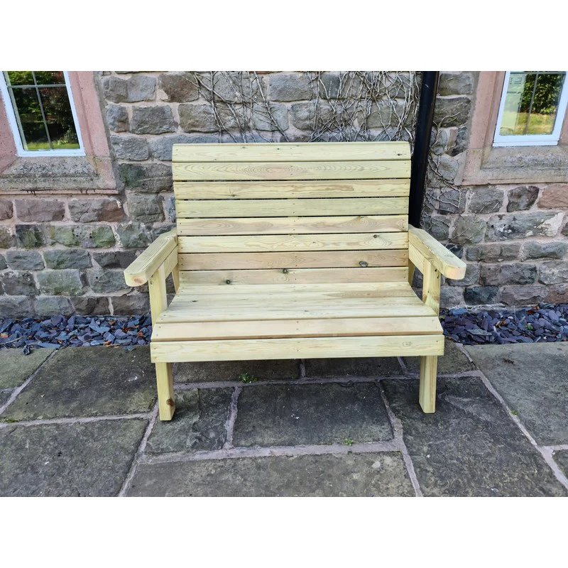 Clover Garden Bench by Croft - 2 Seats - Image 4