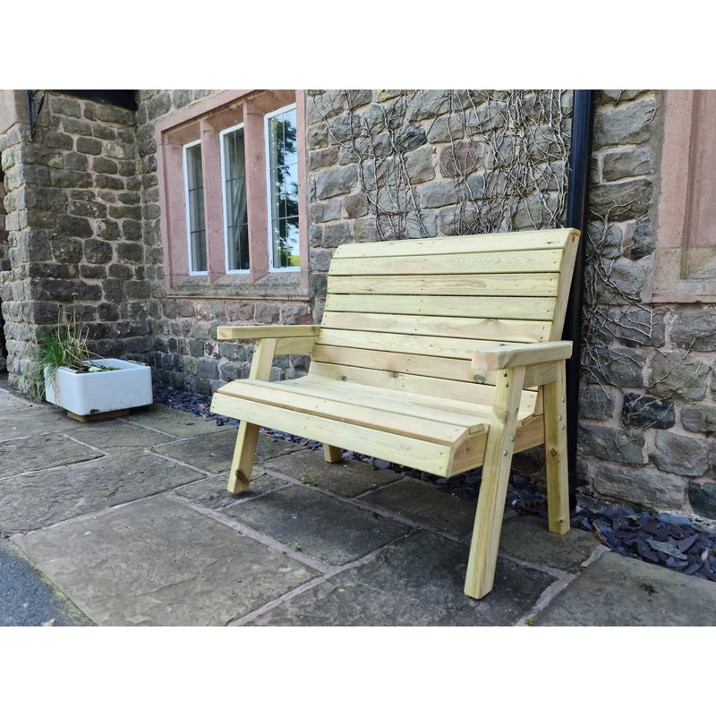 Clover Garden Bench by Croft - 2 Seats - Image 5