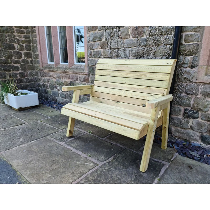 Clover Garden Bench by Croft - 2 Seats - Image 6