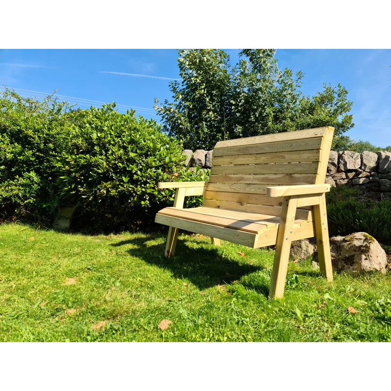 Clover Garden Bench by Croft - 2 Seats - Image 8