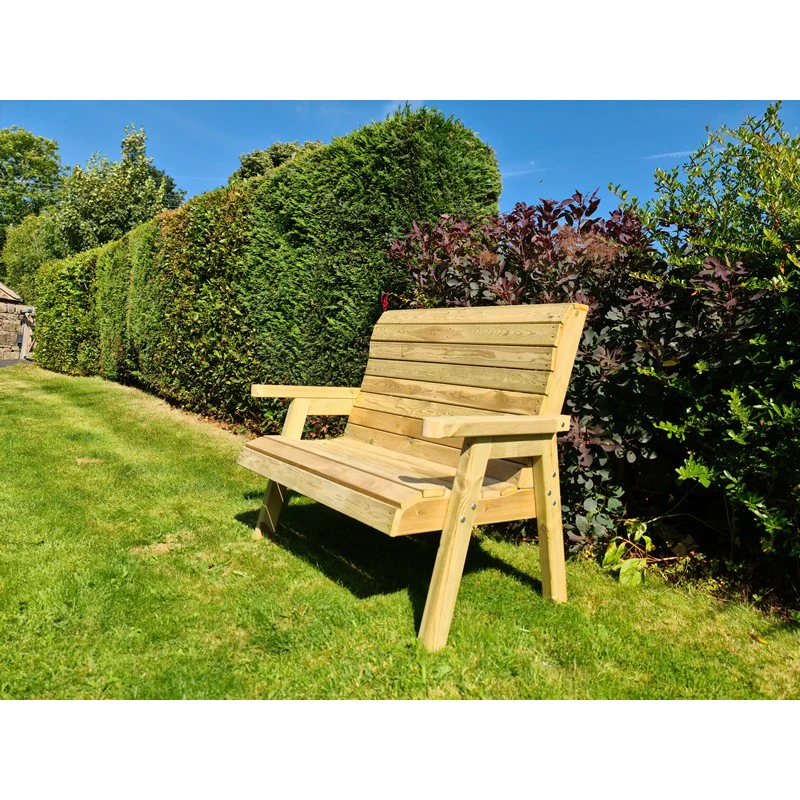 Clover Garden Bench by Croft - 2 Seats - Image 9