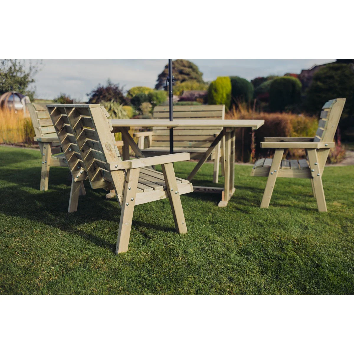Clover Garden Patio Dining Set by Churnet Valley - 6 Seats - CLOT102 - Image 12