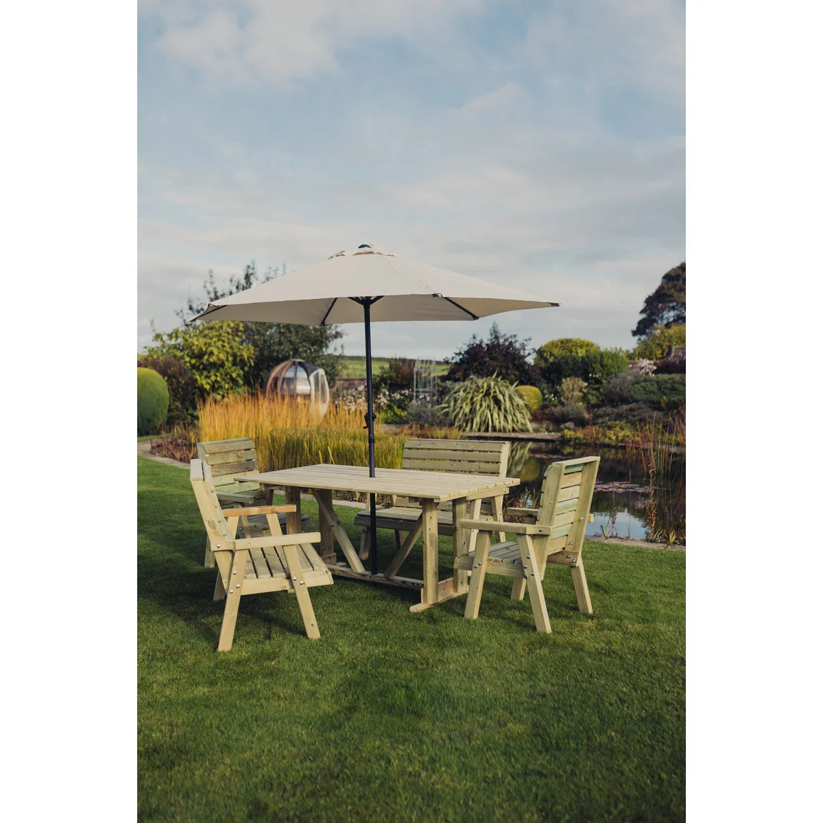 Clover Garden Patio Dining Set by Churnet Valley - 6 Seats - CLOT102 - Image 17