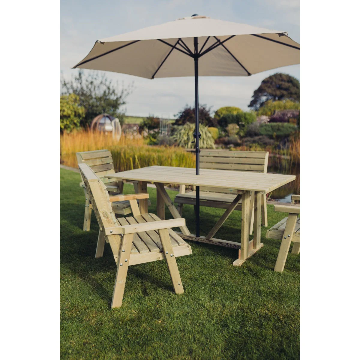 Clover Garden Patio Dining Set by Churnet Valley - 6 Seats - CLOT102 - Image 18