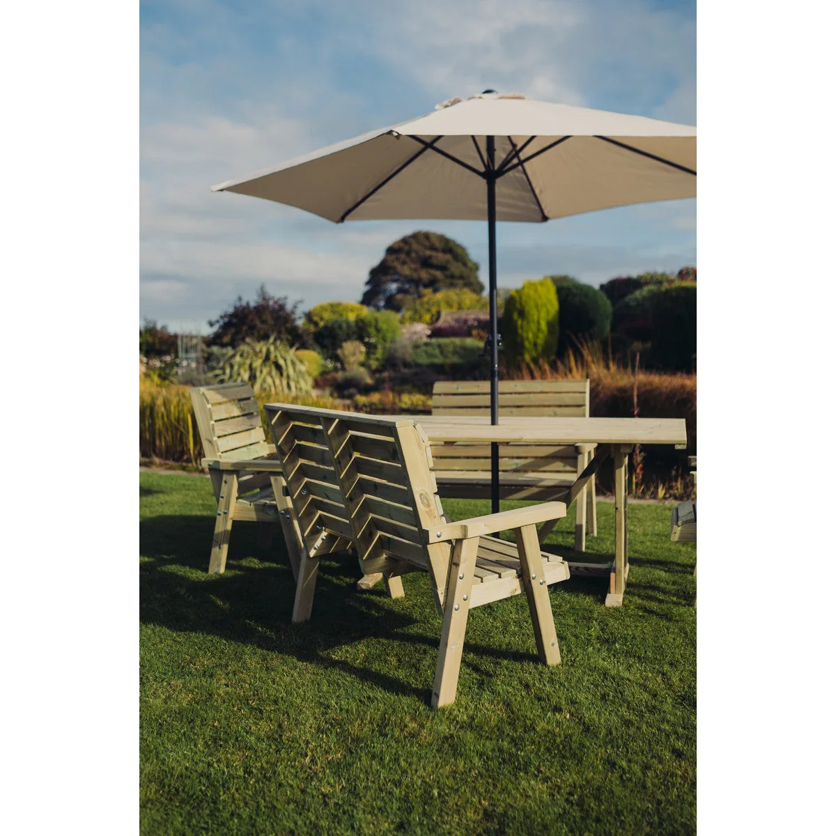 Clover Garden Patio Dining Set by Churnet Valley - 6 Seats - CLOT102 - Image 5