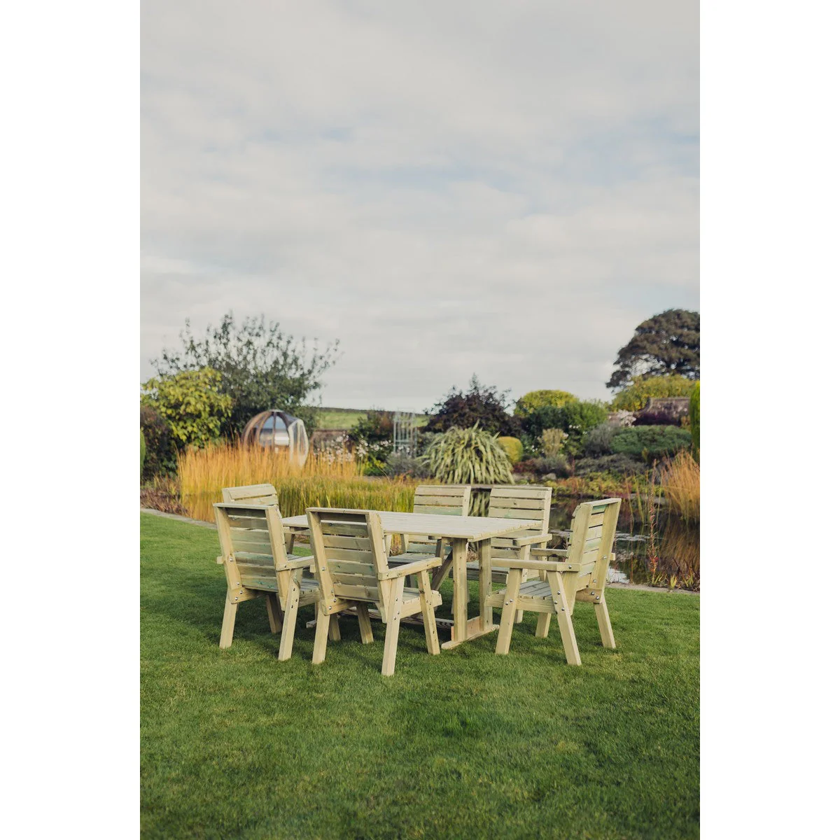 Clover Garden Patio Dining Set by Churnet Valley - 6 Seats - CLOT103 - Image 2