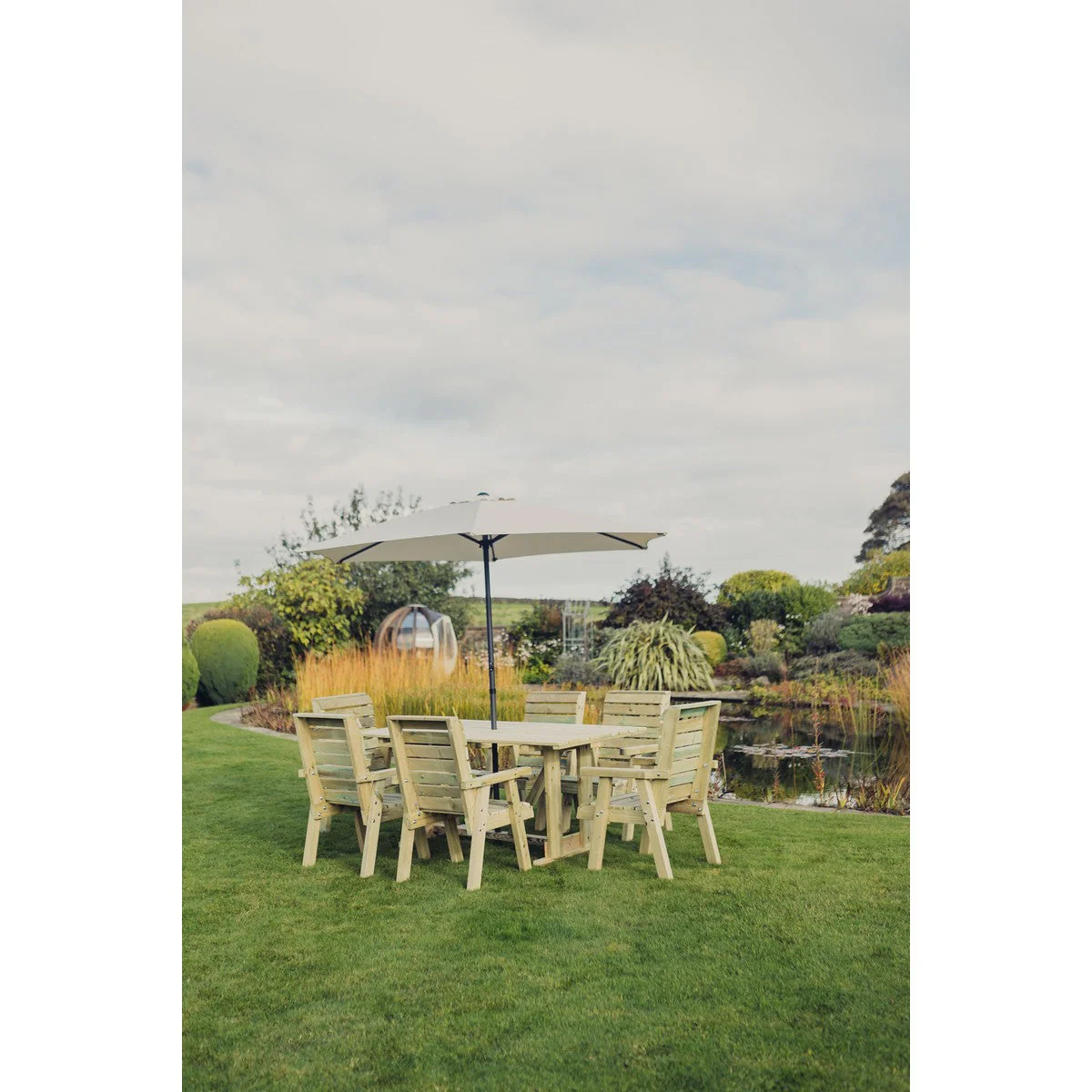 Clover Garden Patio Dining Set by Churnet Valley - 6 Seats - CLOT103 - Image 5