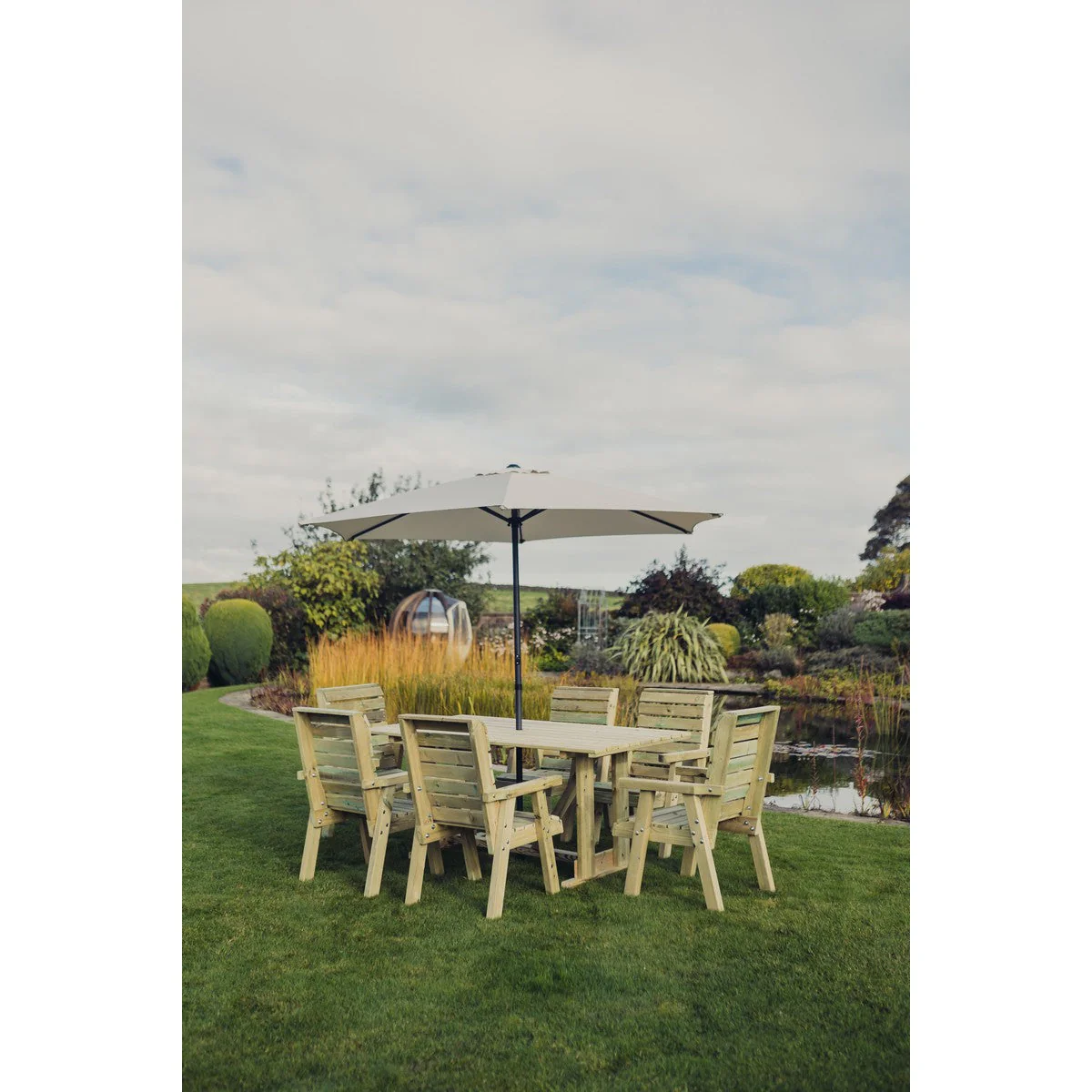 Clover Garden Patio Dining Set by Churnet Valley - 6 Seats - CLOT103 - Image 6