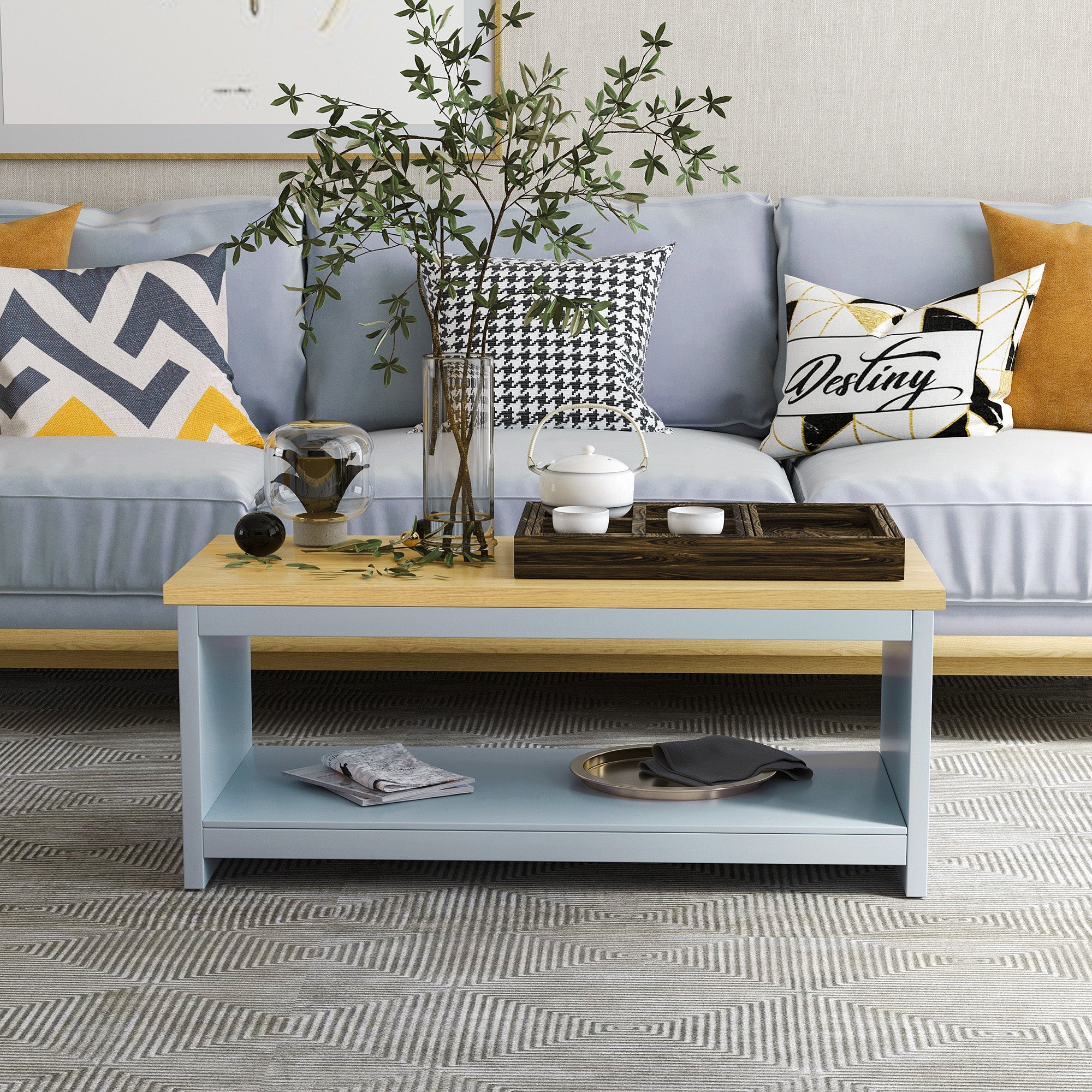 Coffee Table with Storage - Image 9