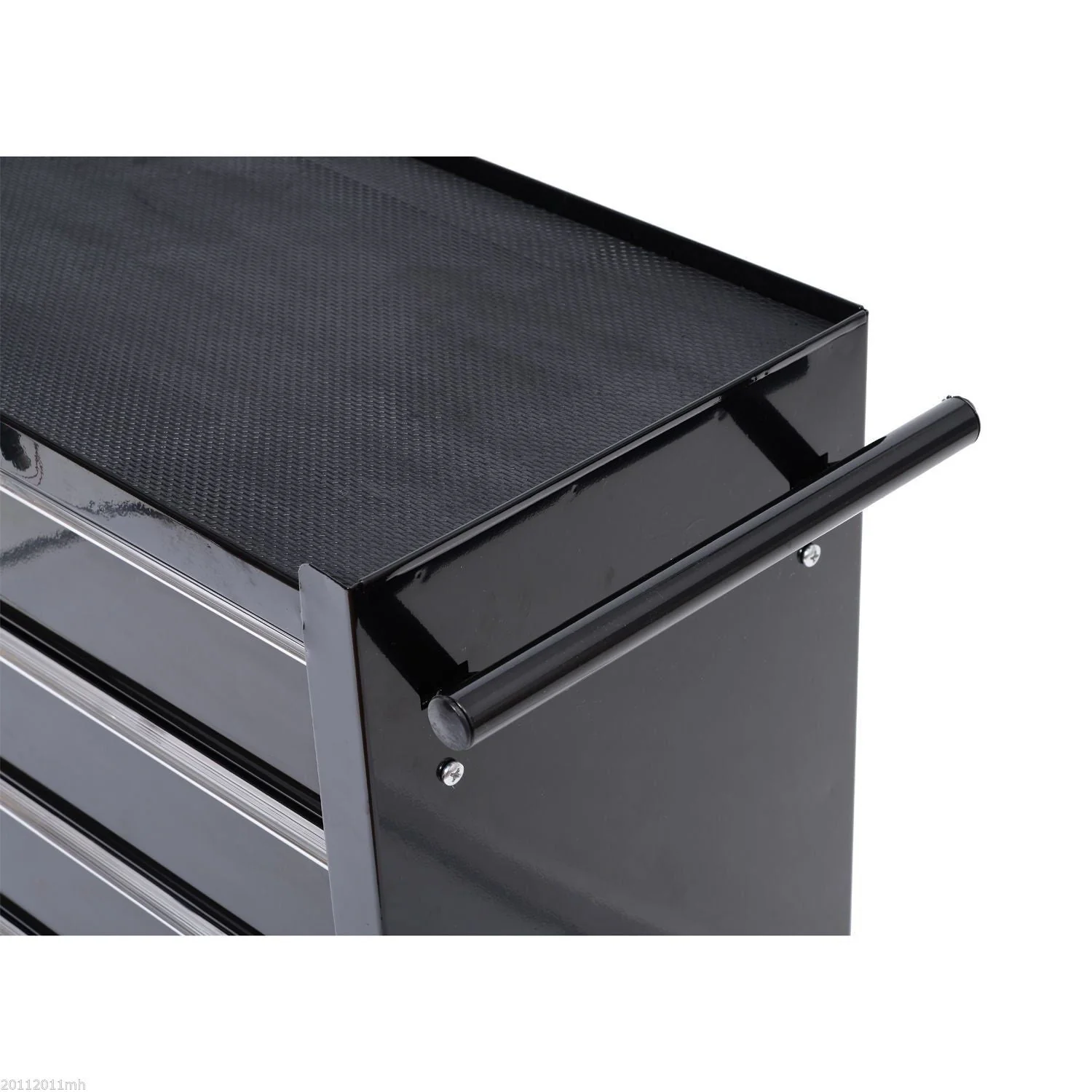 Cold Rolled Steel 5-Drawer Rolling Tool Storage Cabinet Tool Chest Black - Image 6