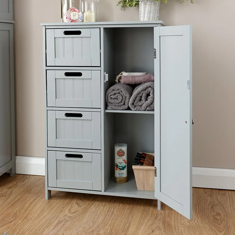 Colonial Cabinet Grey 1 Door 4 Drawers - Image 2