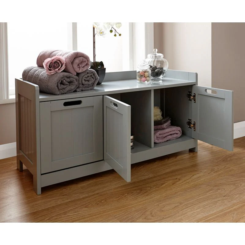 Colonial Cabinet Grey 2 Doors 1 Drawer - Image 2