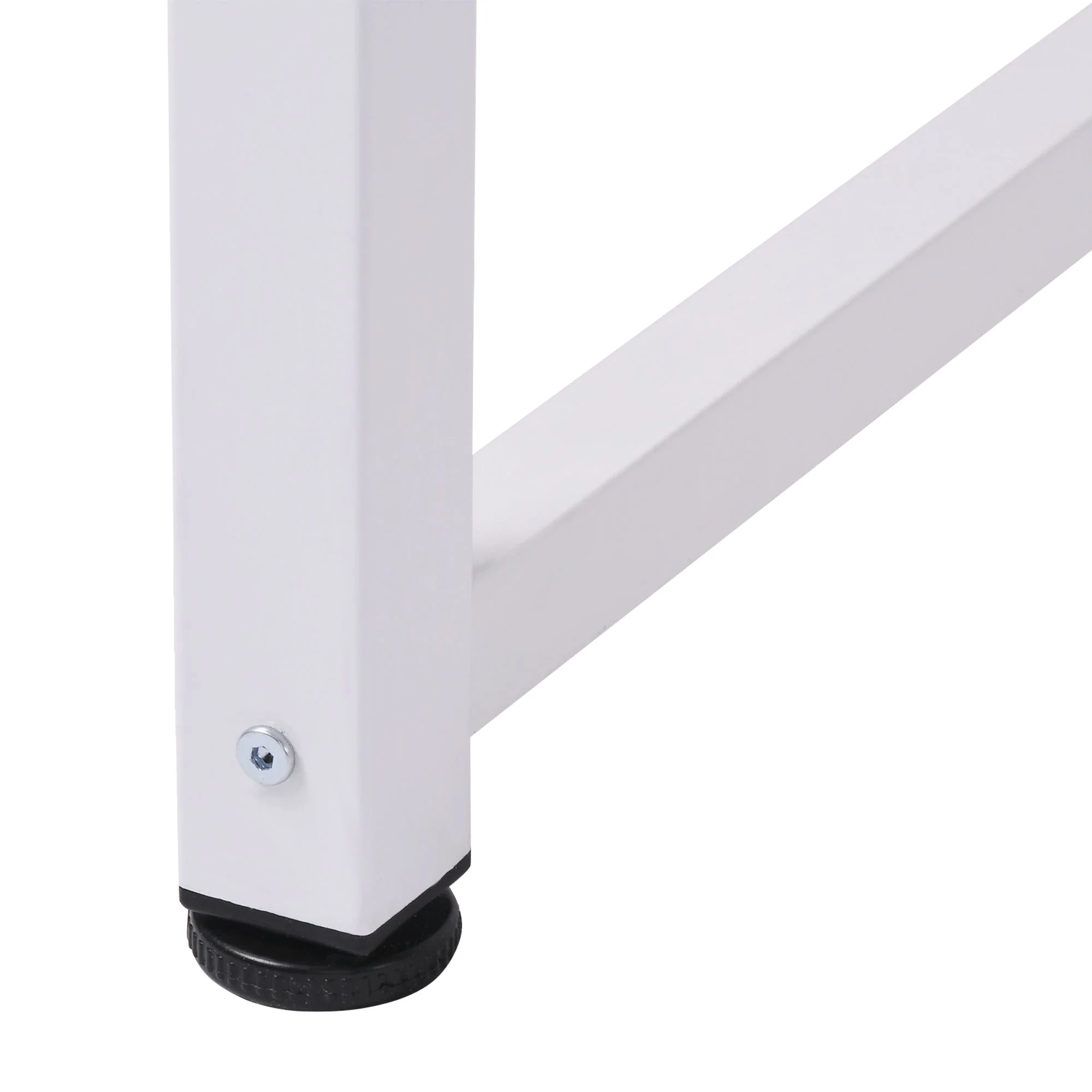 Computer Desk W/ White Metal Frame Medium-density fibreboard - Image 8