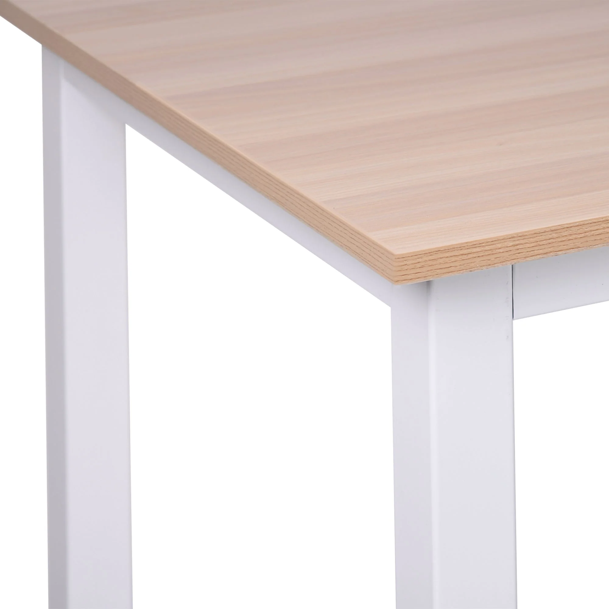 Computer Desk W/ White Metal Frame Medium-density fibreboard - Image 9