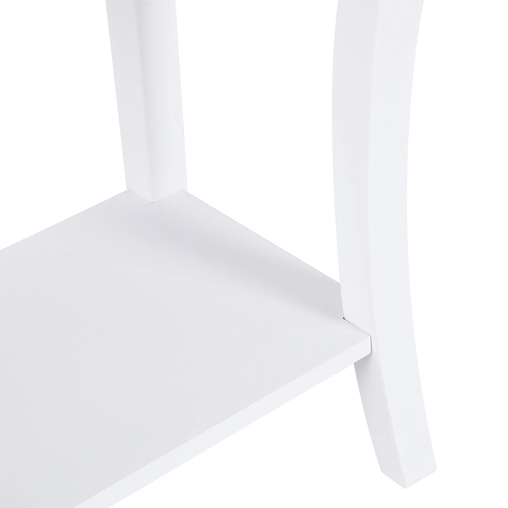 Console Table Modern Sofa Side Desk with Storage Shelves Drawers for Living Room Entryway Bedroom Ivory White - Image 8