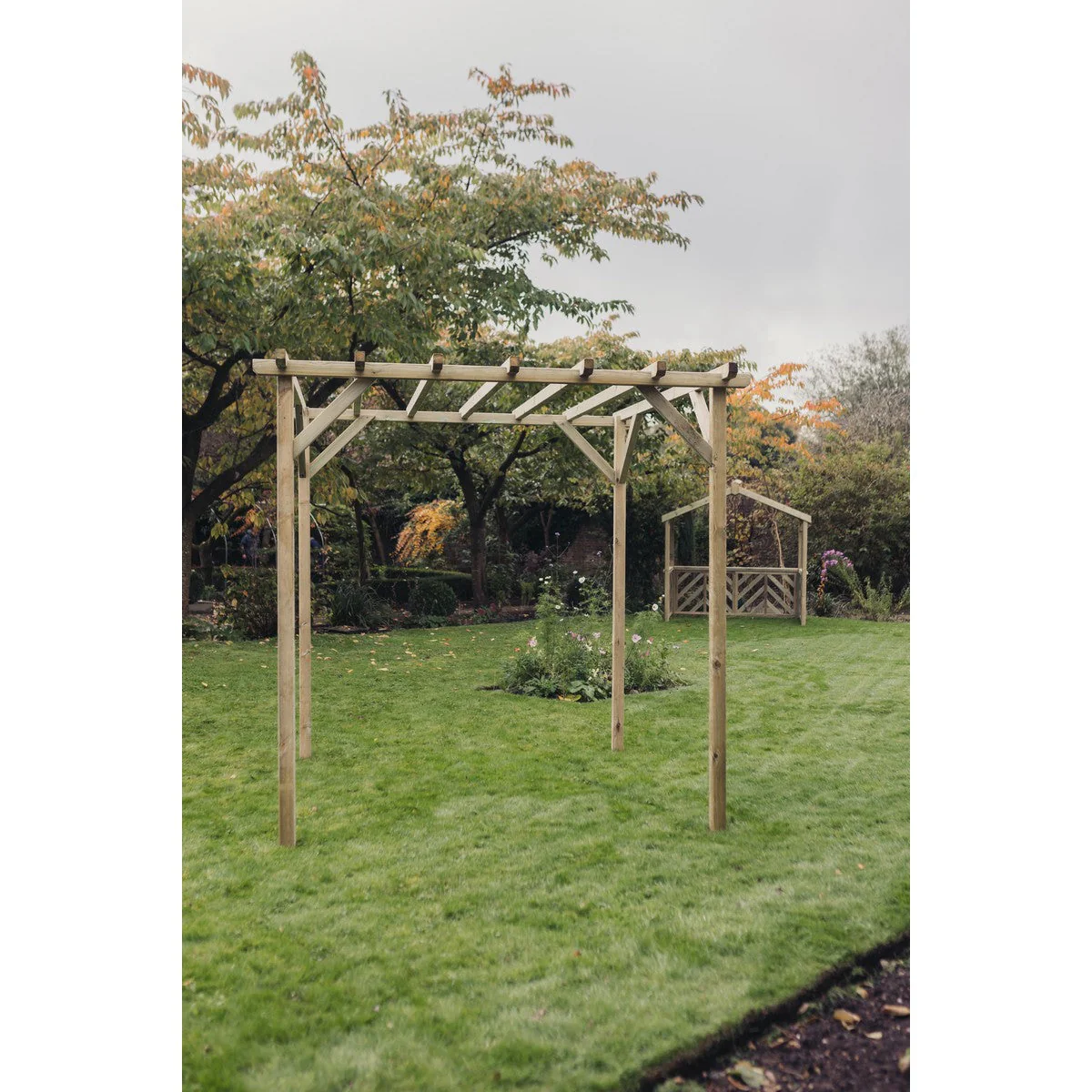 Contemporary Garden Pergola by Churnet Valley 2.4 x 2.4M - PEV24 - Image 4